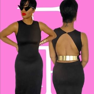 Black Maxi Dress with Back Cut-Out!✨